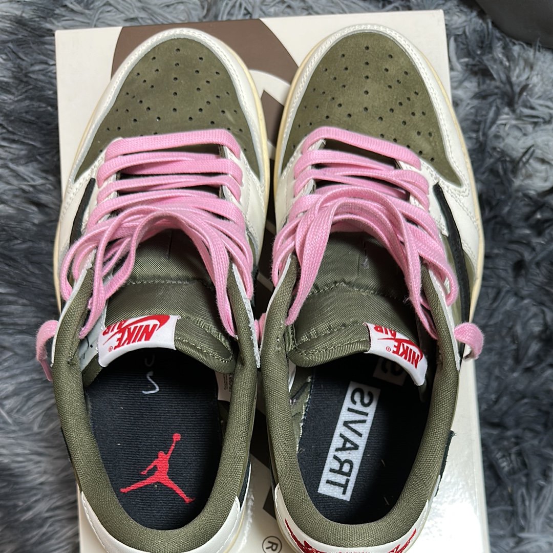Travis Scott × Nike Air Jordan 1 Low OG SP "Reverse Olive"