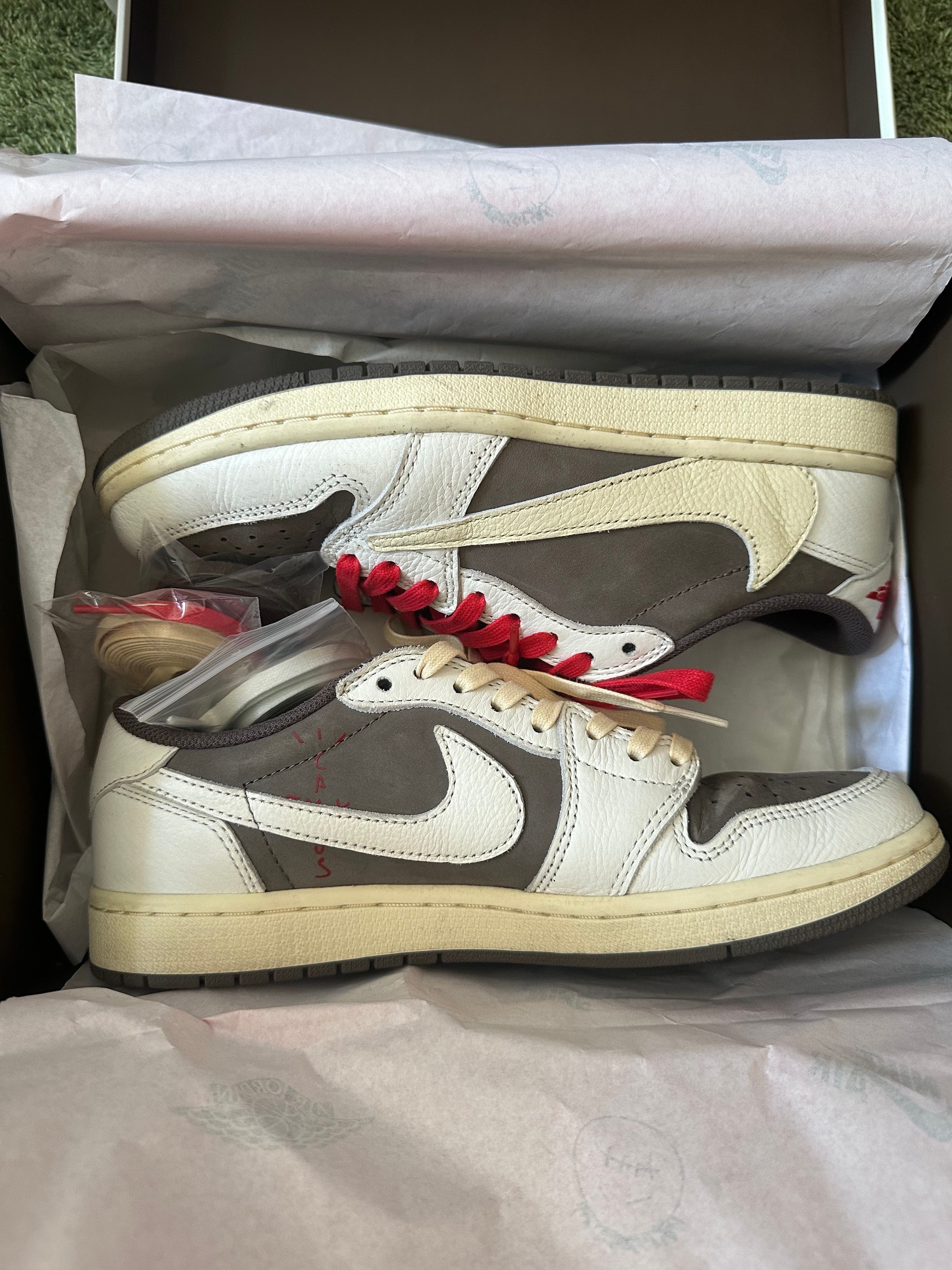 Travis Scott × Nike Air Jordan 1 Low OG SP "Reverse Mocha/Sail and Ridgerock"