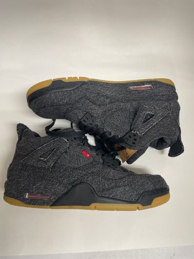 LEVI’S × NIKE AIR JORDAN 4 BG "BLACK DENIM"(タグ:®のみ)