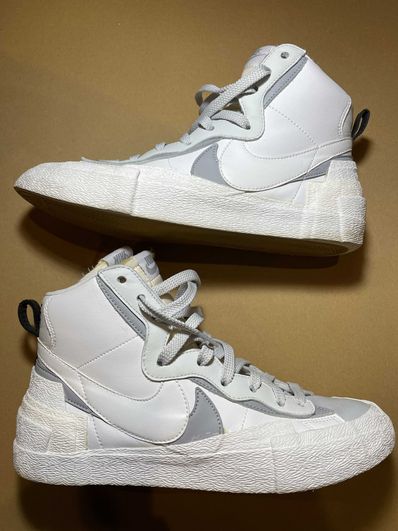 sacai × NIKE BLAZER MID "WHITE/WOLF GREY"