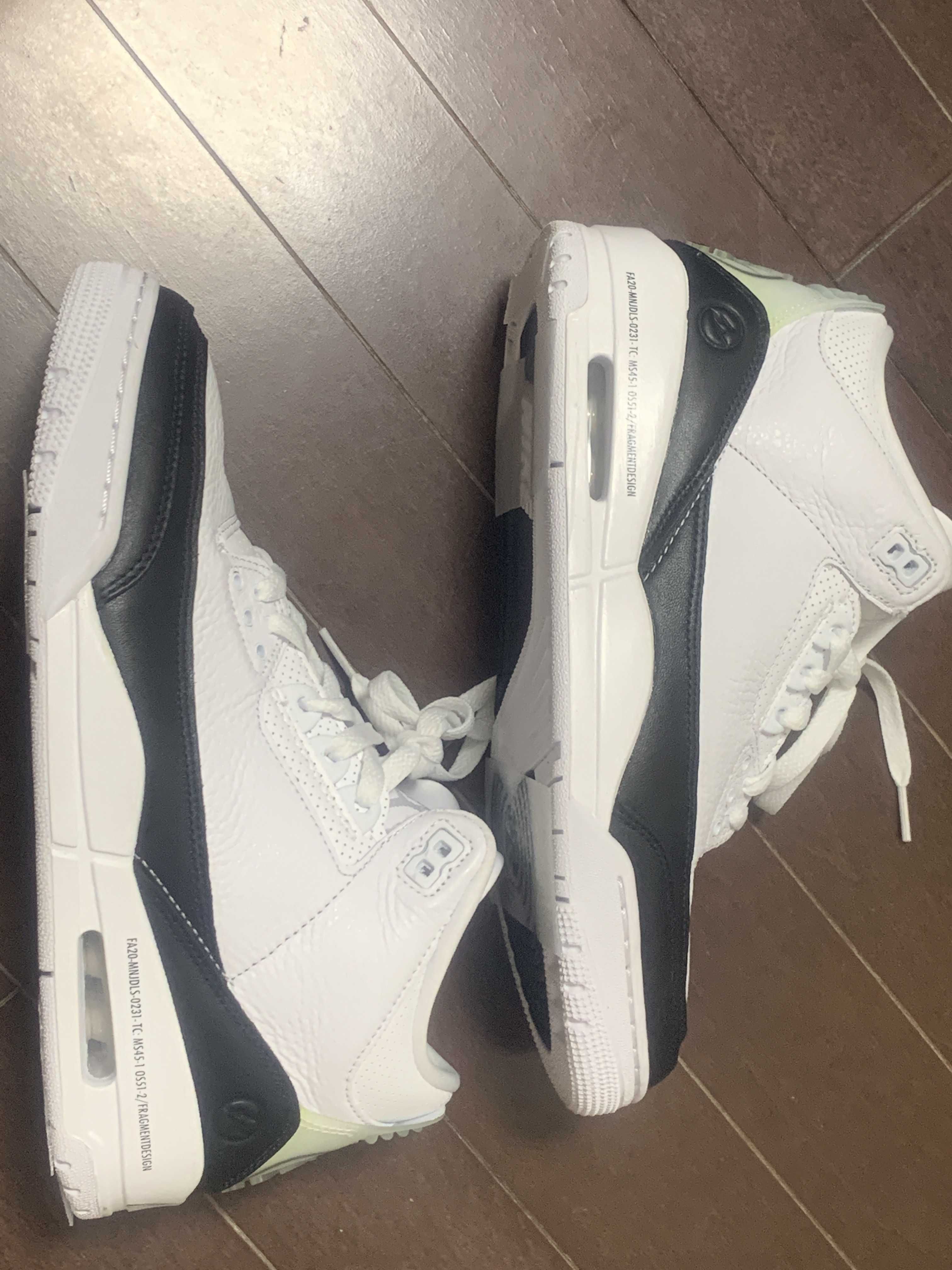 Fragment × Nike Air Jordan 3 "White/Black"