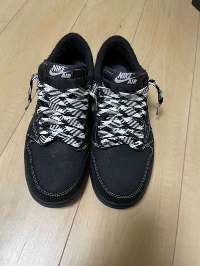 Travis Scott × Nike Air Jordan 1 Low OG SP "Black Phantom"