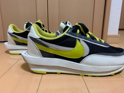 UNDERCOVER × sacai × Nike LD Waffle "Black/Sail-Dark Grey-Bright Citron"