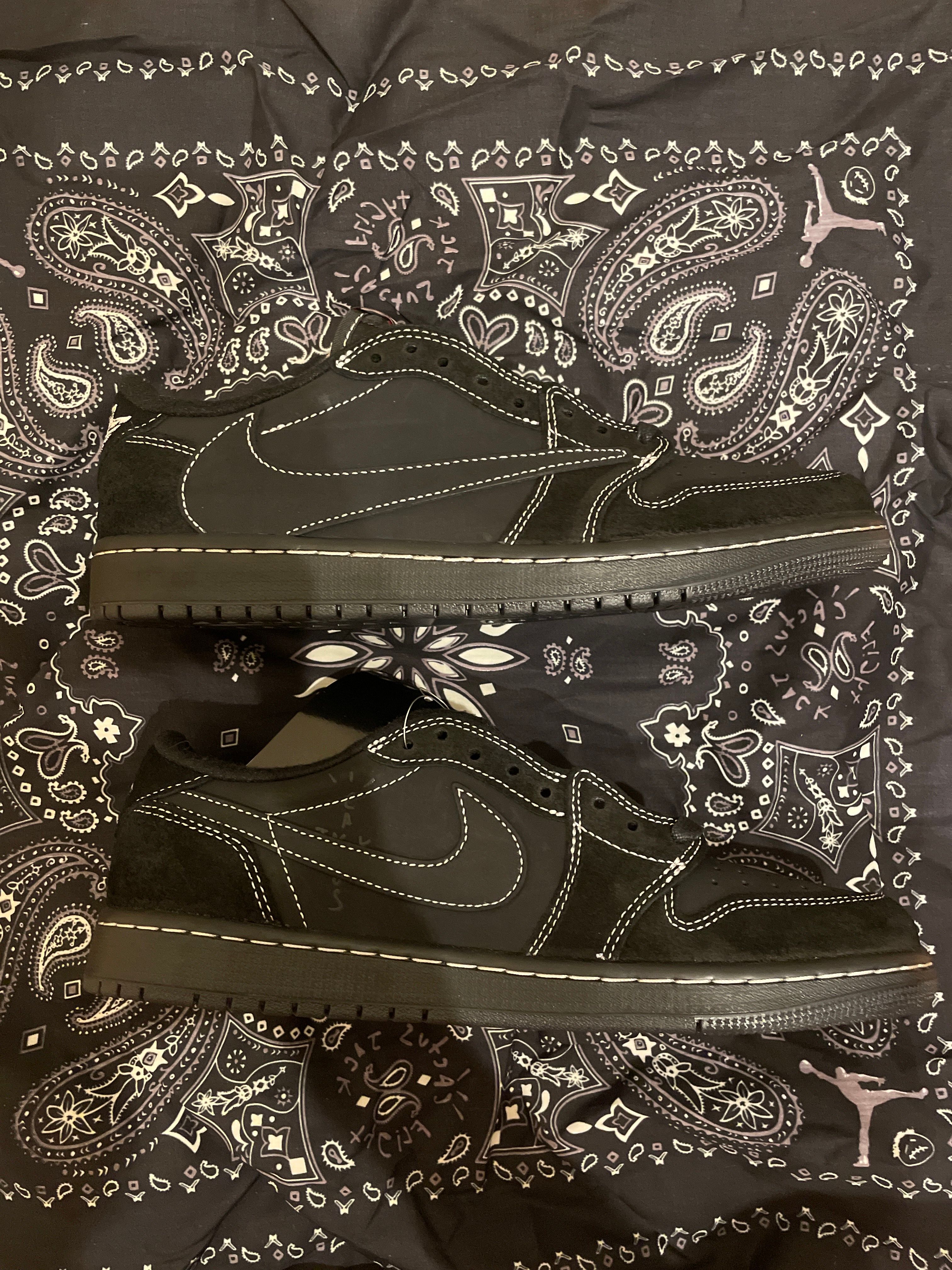 Travis Scott × Nike Air Jordan 1 Low OG SP "Black Phantom"