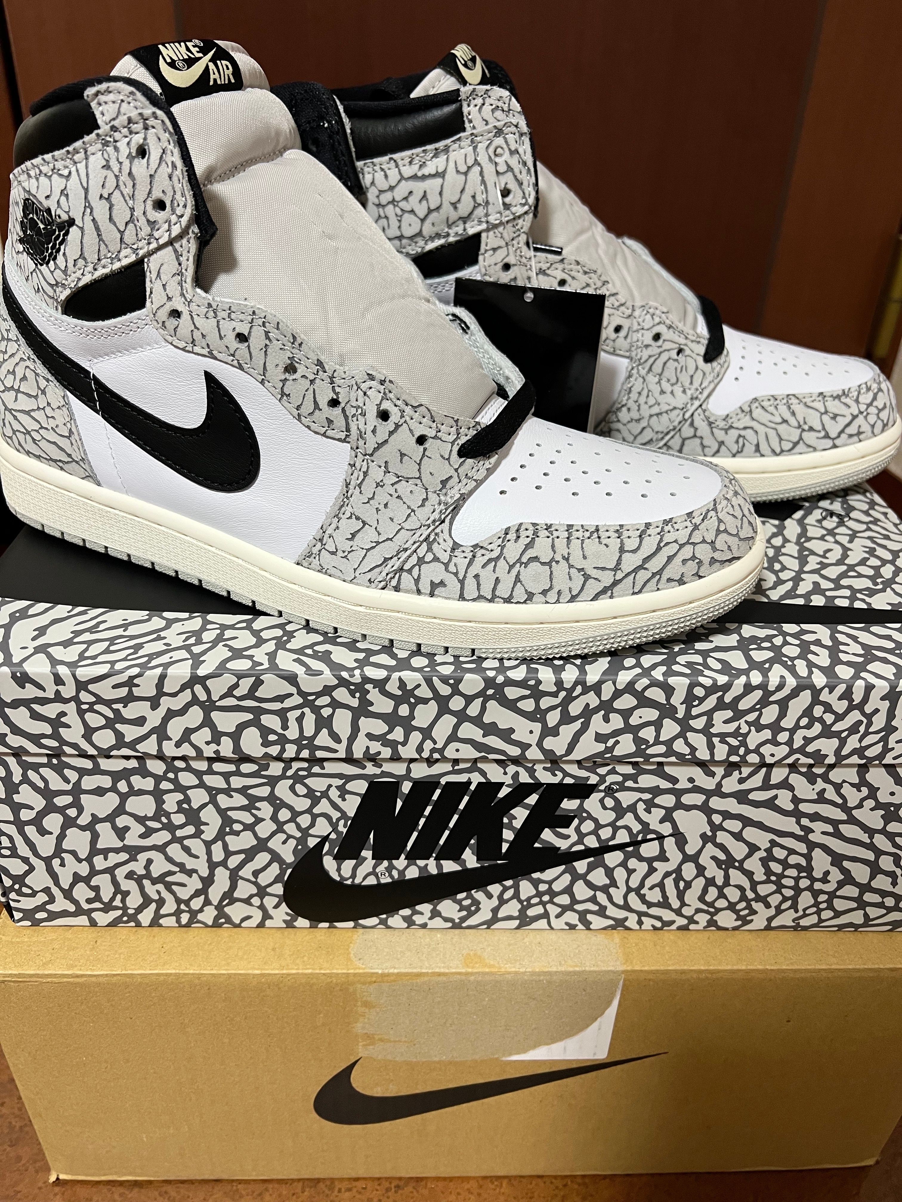 Nike Air Jordan 1 High OG "White Cement/Safari"