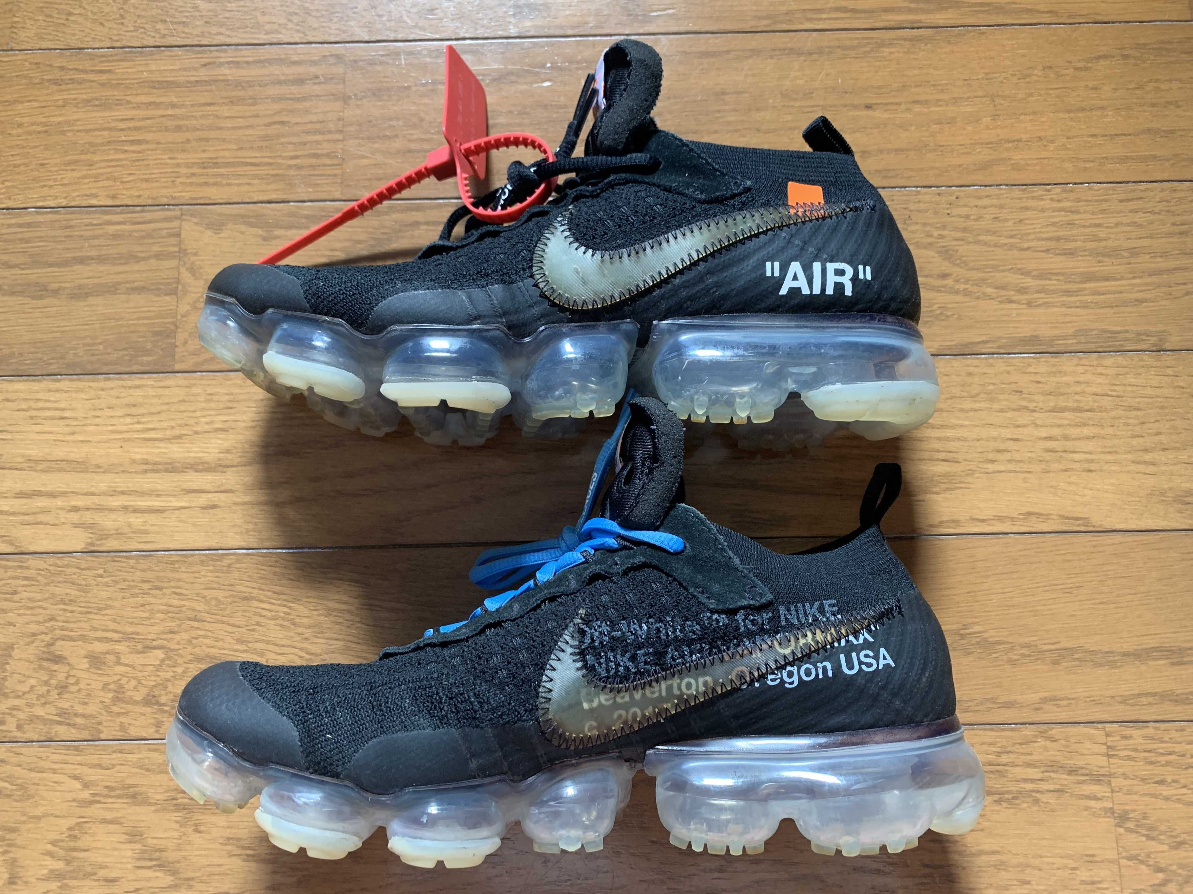 Off-White × Nike Air Vapormax "Black/Total Orange/Clear"
