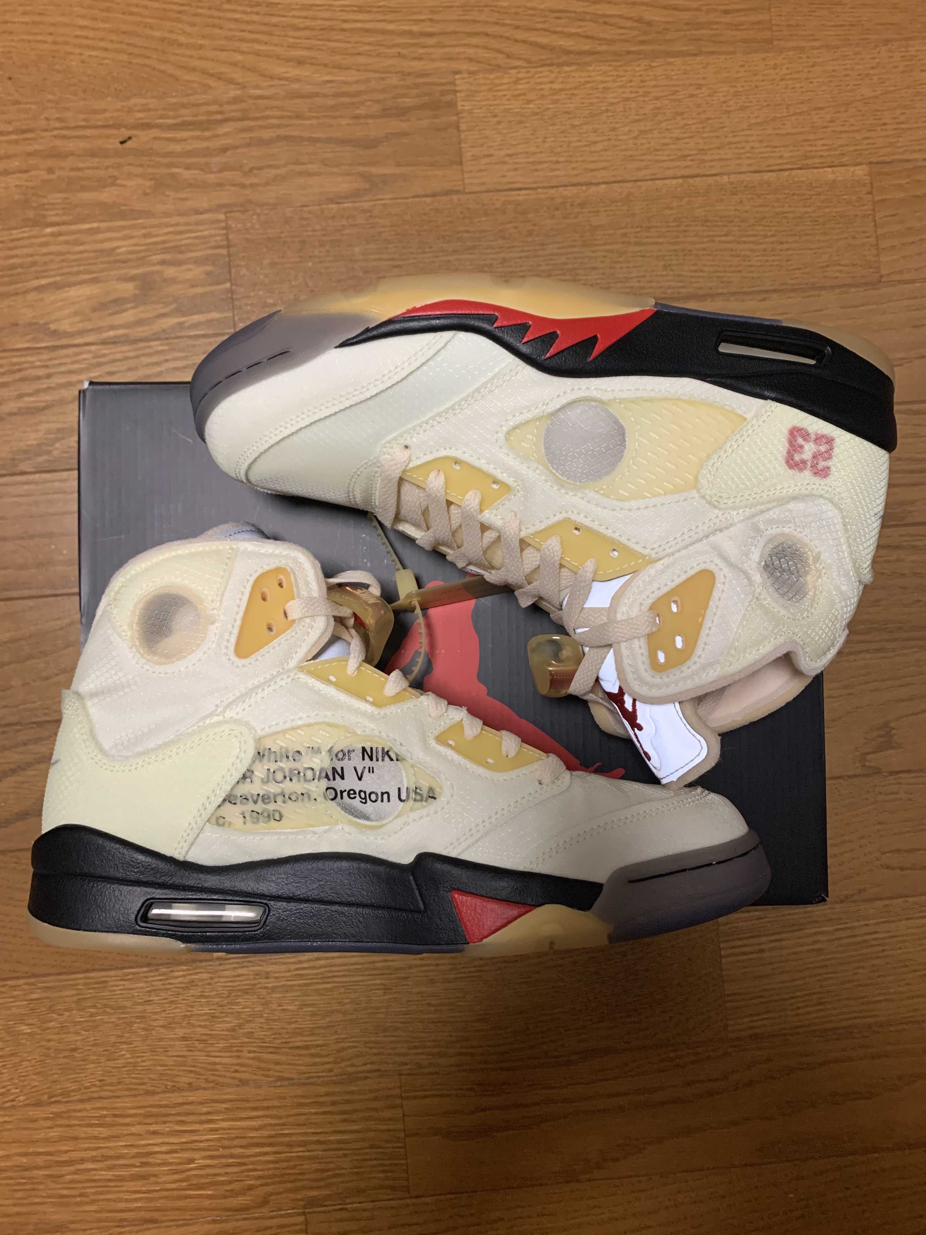 Off-White × Nike Air Jordan 5 "Sail"