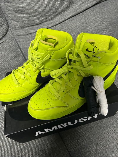 Ambush × Nike Dunk High "Flash Lime"
