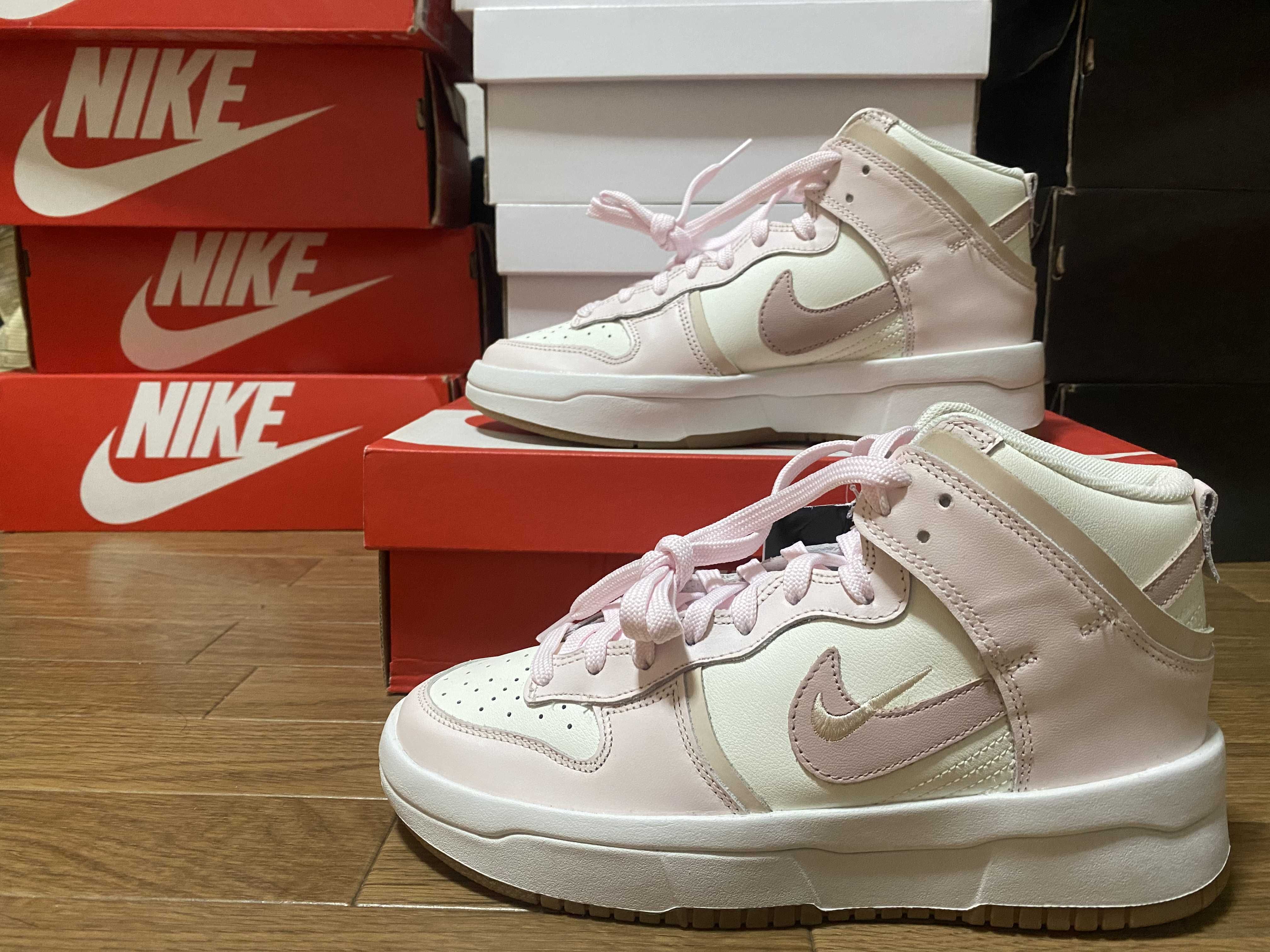 Nike Women's Dunk High UP "Pink/White"