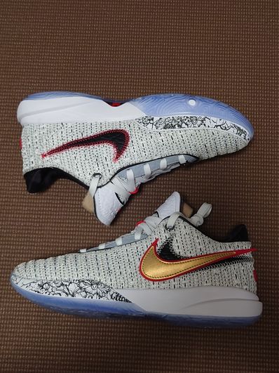 Nike Lebron 20 "White/Black/University Red/metallic Gold"