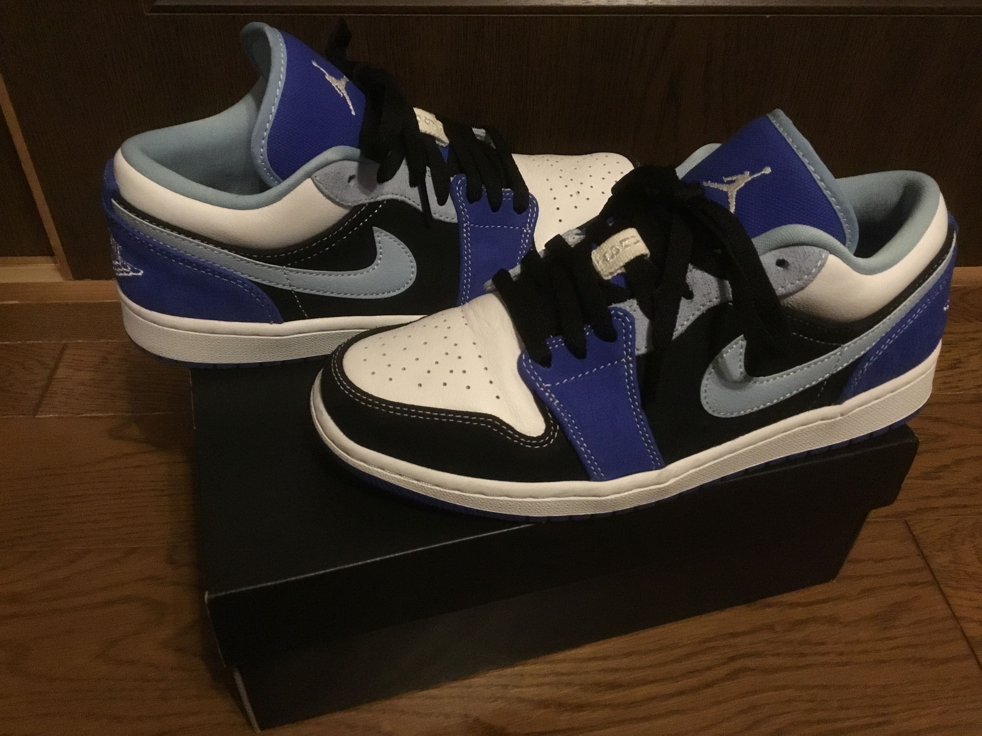 NIKE AIR JORDAN 1 LOW "WHITE/BLACK/BLUE"