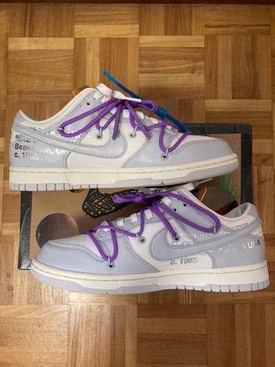 Off-White × Nike Dunk Low "Sail/Neutral Gray"
