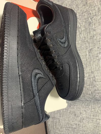 Stussy × Nike Air Force 1 Low "Triple Black"