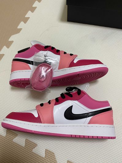 Nike GS Air Jordan 1 Low "White/Pinksicle Rush"