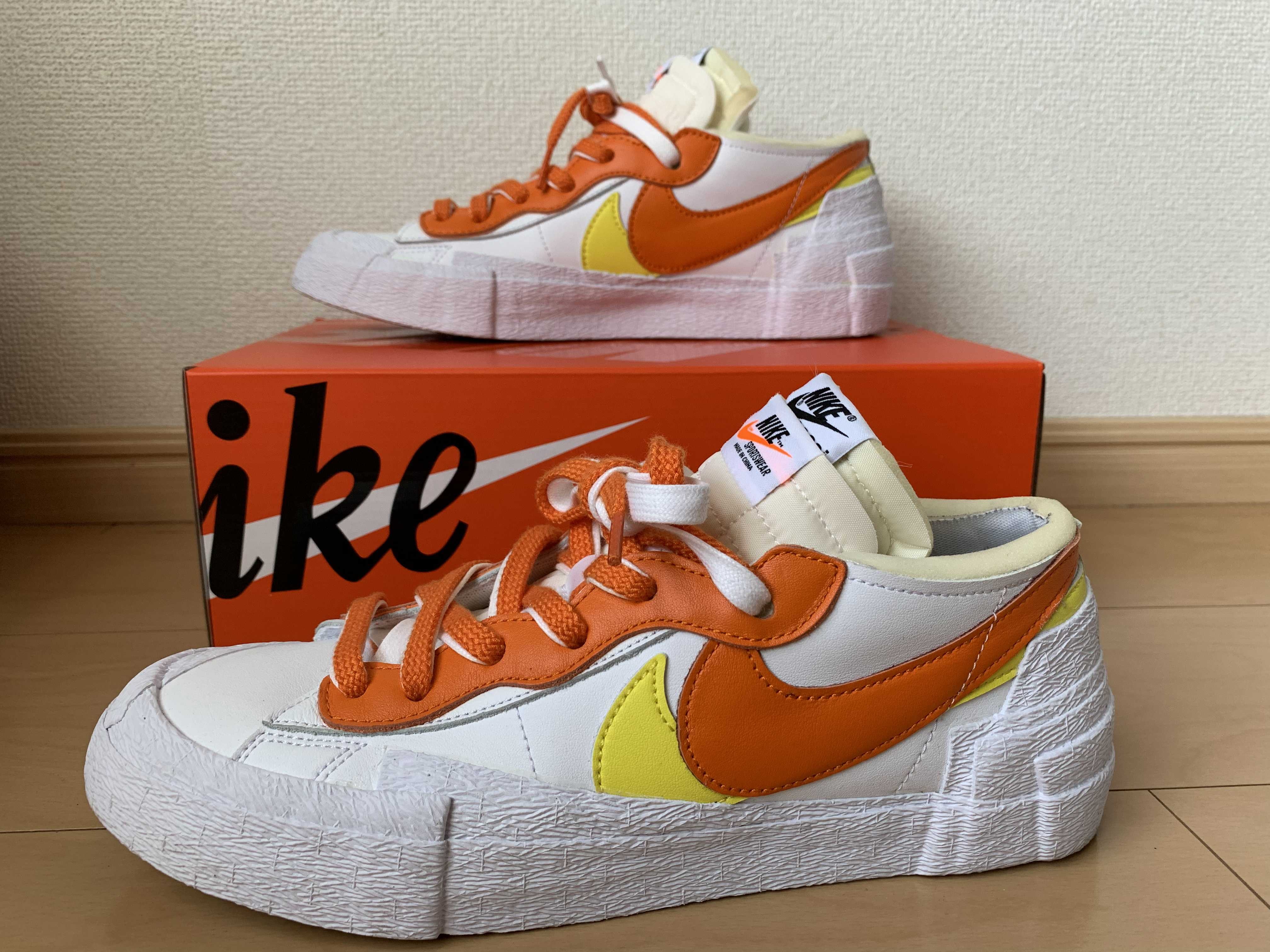 SACAI × NIKE BLAZER LOW "MAGMA ORANGE"