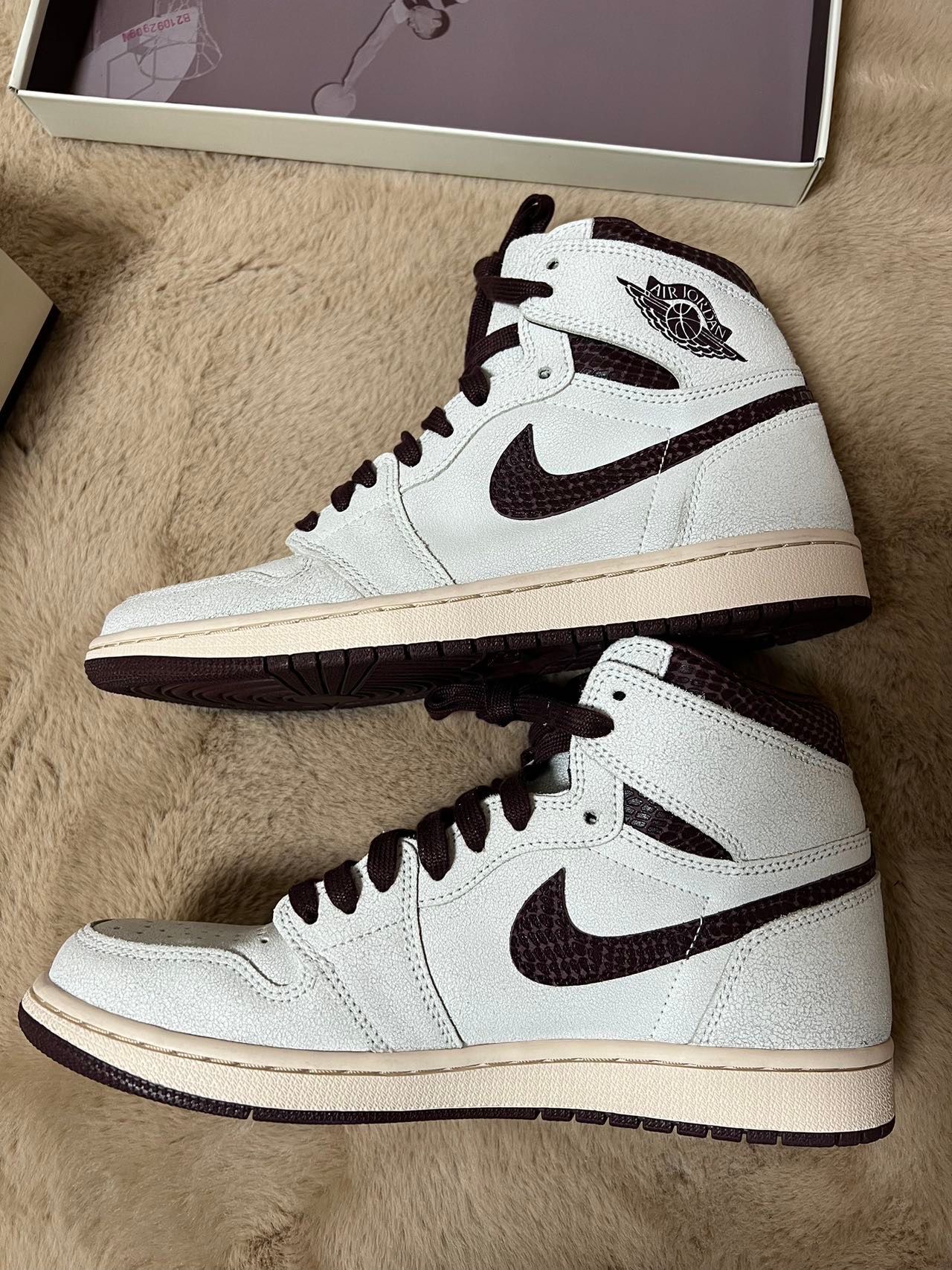 A Ma Maniere × Nike Air Jordan 1 Retro High OG "Sail and Burgundy"