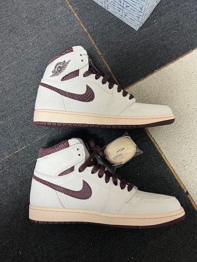 A Ma Maniere × Nike Air Jordan 1 Retro High OG "Sail and Burgundy"