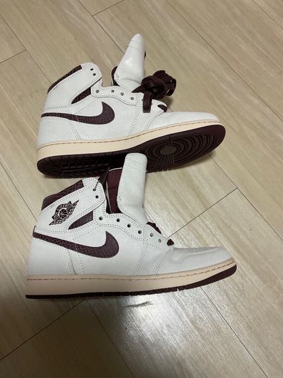 A Ma Maniere × Nike Air Jordan 1 Retro High OG "Sail and Burgundy"
