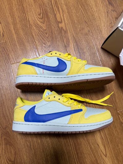 Travis Scott × Nike Women's Air Jordan 1 Retro Low OG "Canary"