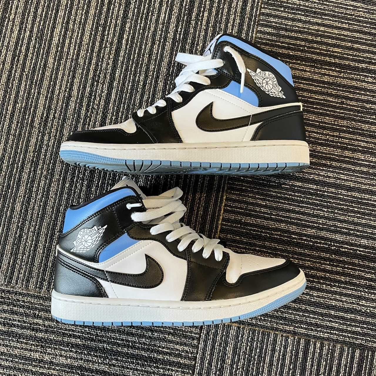 Nike Women's Air Jordan 1 Mid "Black/University Blue"