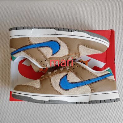 size? × Nike Dunk Low "Dark Driftwood/Photo BlueRattan"