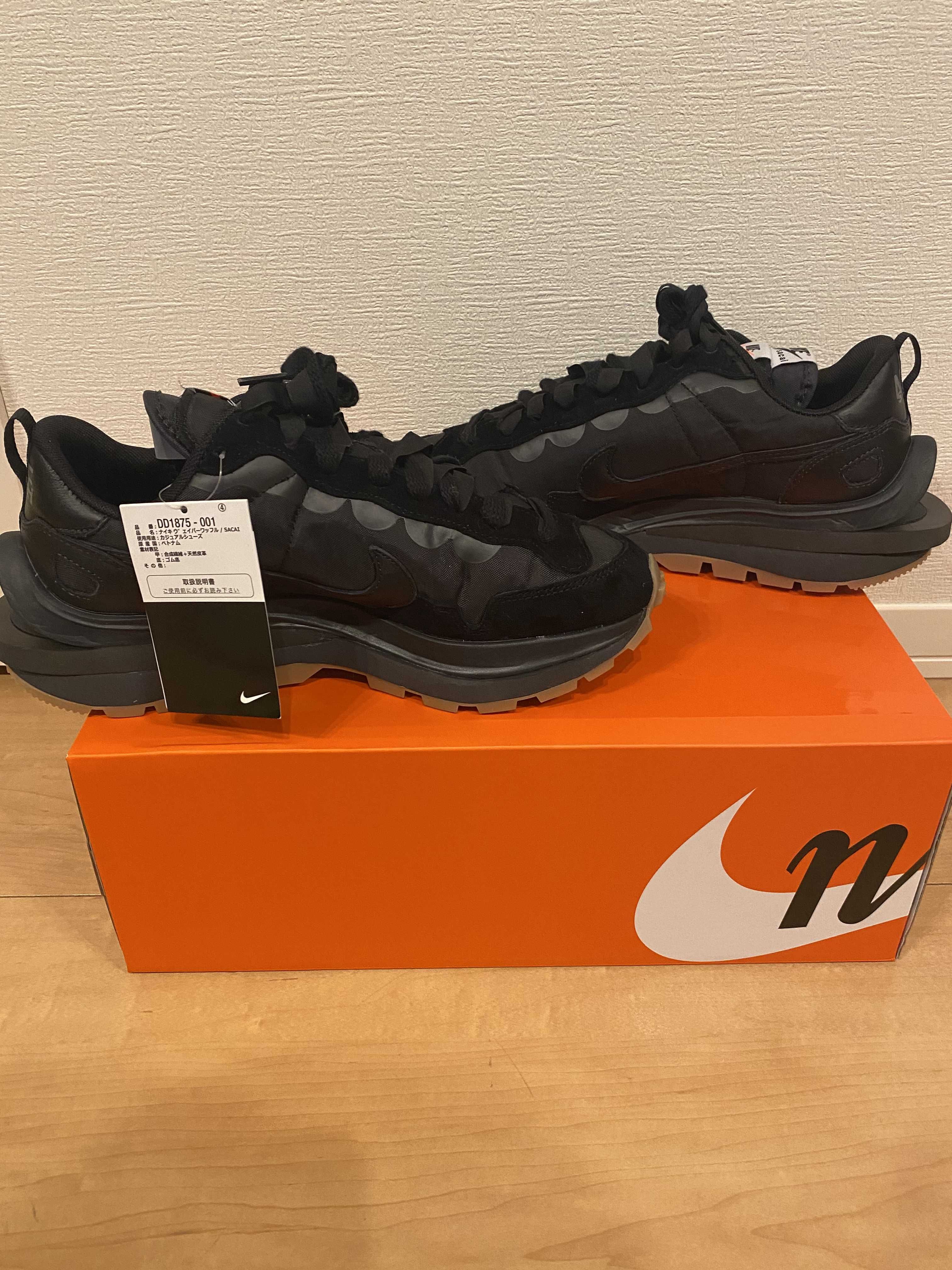 sacai × Nike VaporWaffle "Black Gum"