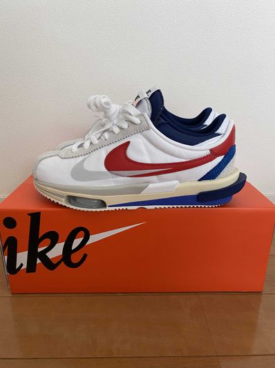 sacai × Nike Zoom Cortez "White and University Red"