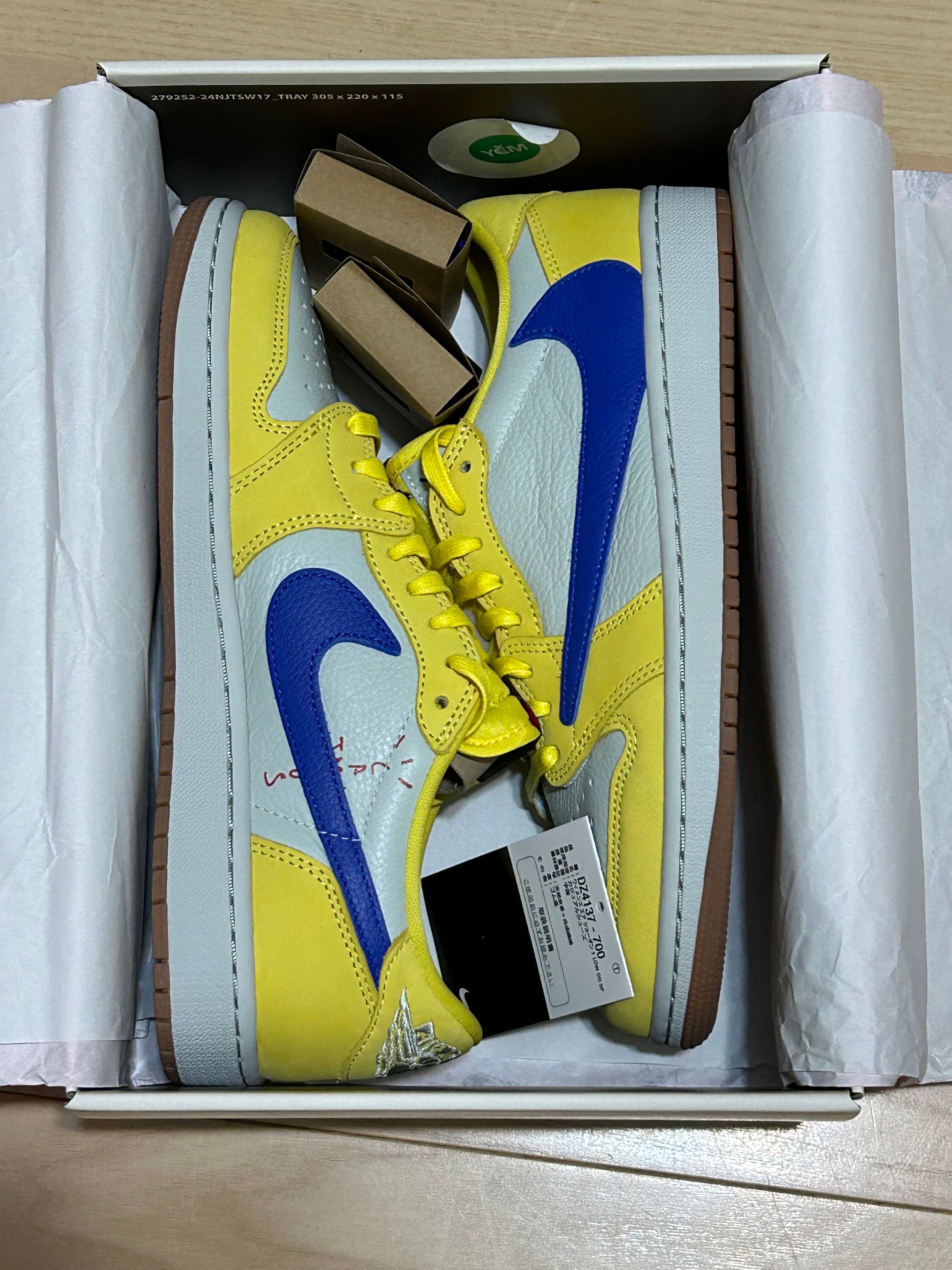 Travis Scott × Nike Women's Air Jordan 1 Retro Low OG "Canary"