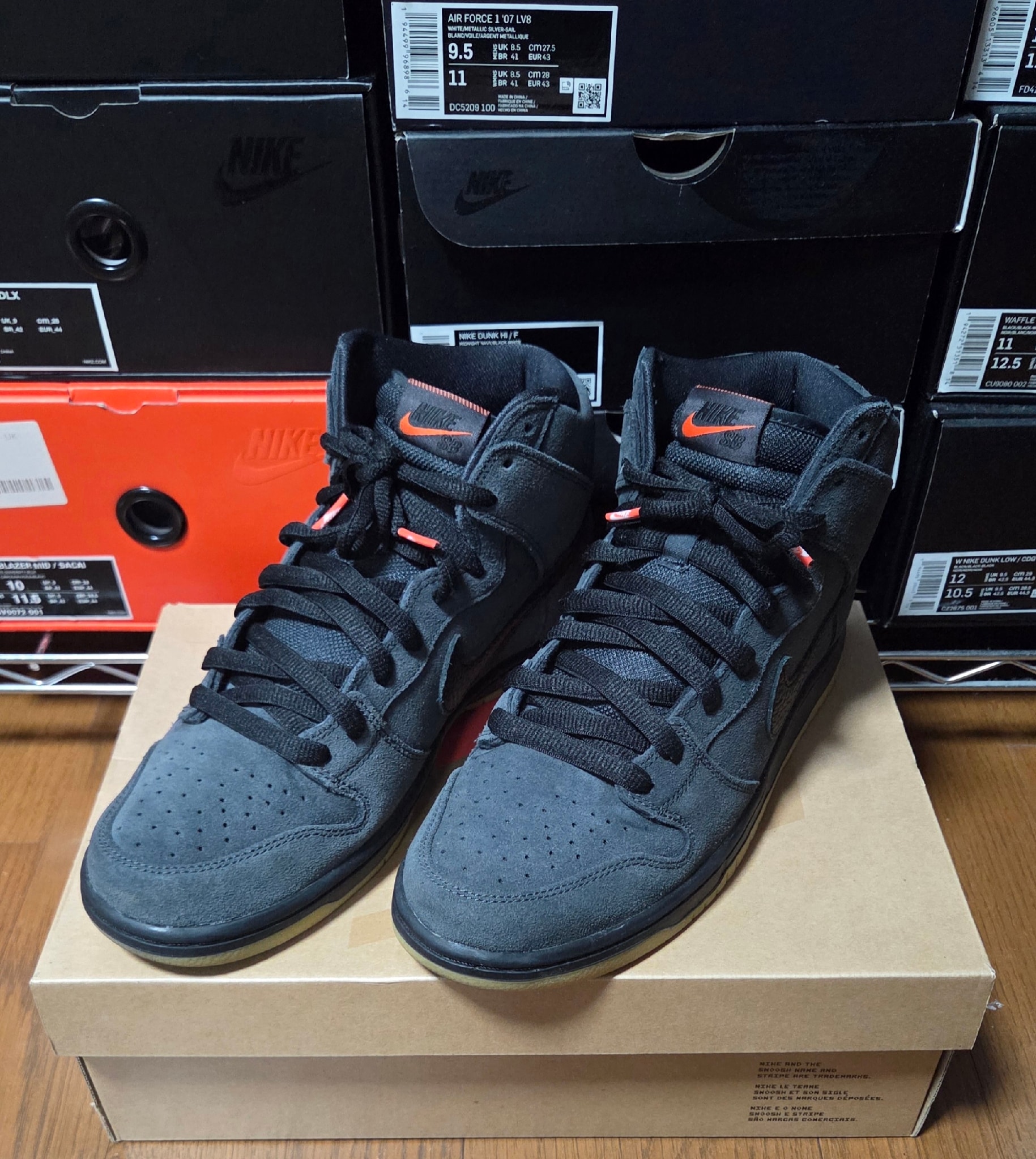 Nike SB Dunk High Orange Label "Dark Grey" 