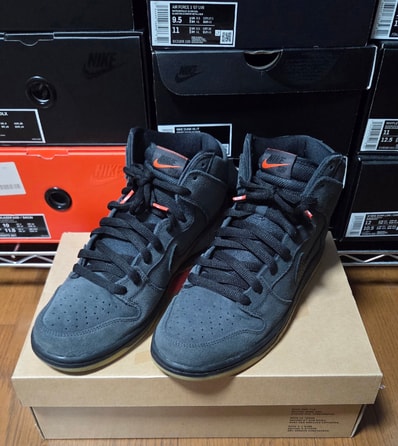 Nike SB Dunk High Orange Label "Dark Grey"