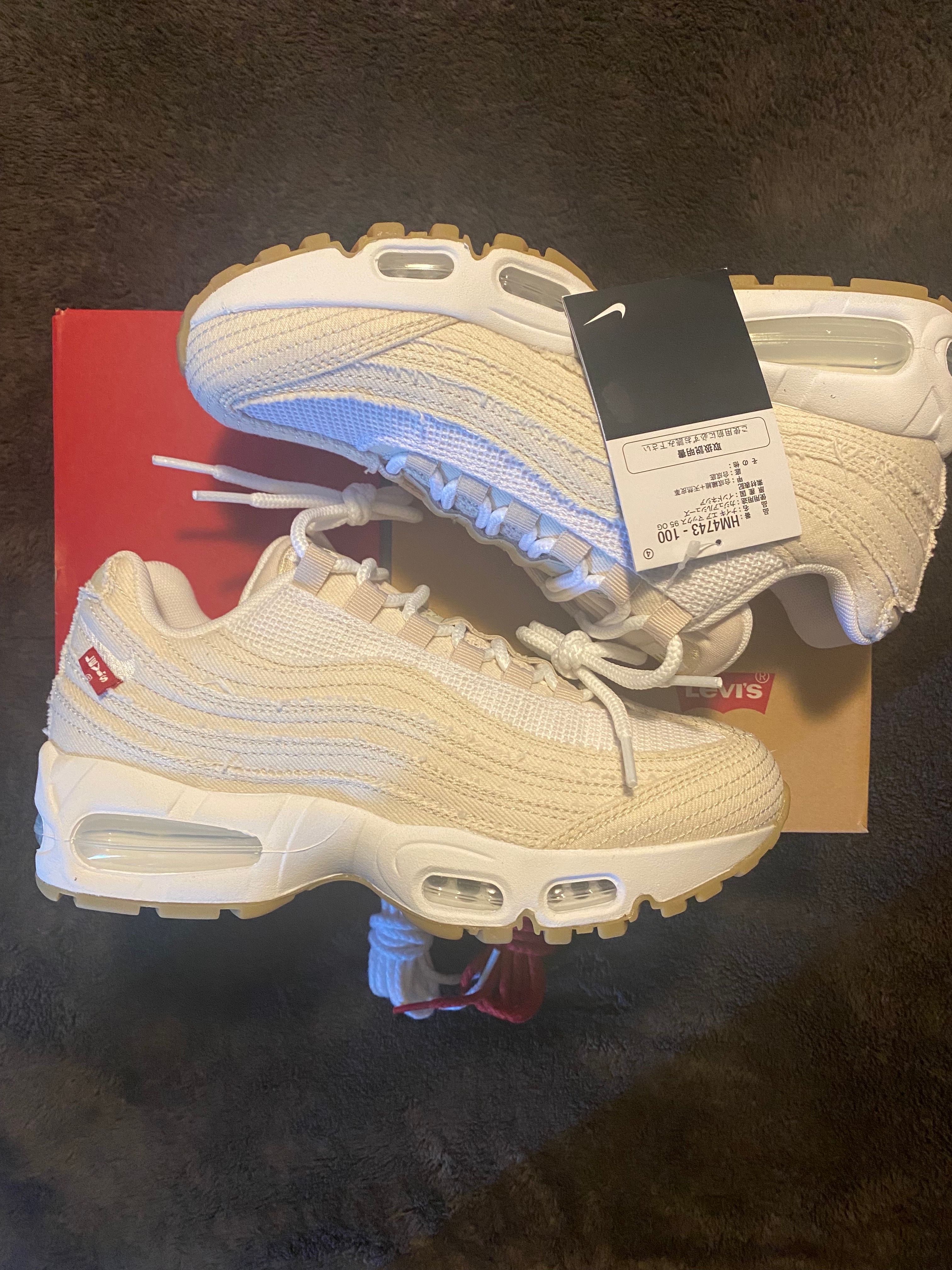 リーバイス × ナイキ エアマックス95 OG \"デニムホワイト size 27 リーバイス × ナイキ エアマックス95 OG 'デニムホワイト