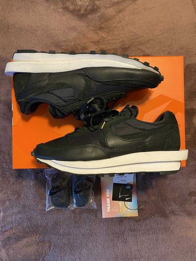 sacai × Nike LDV Waffle "Triple Black"
