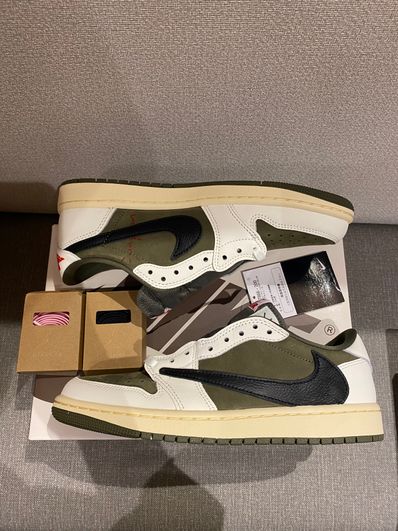 Travis Scott × Nike Air Jordan 1 Low OG SP "Reverse Olive"