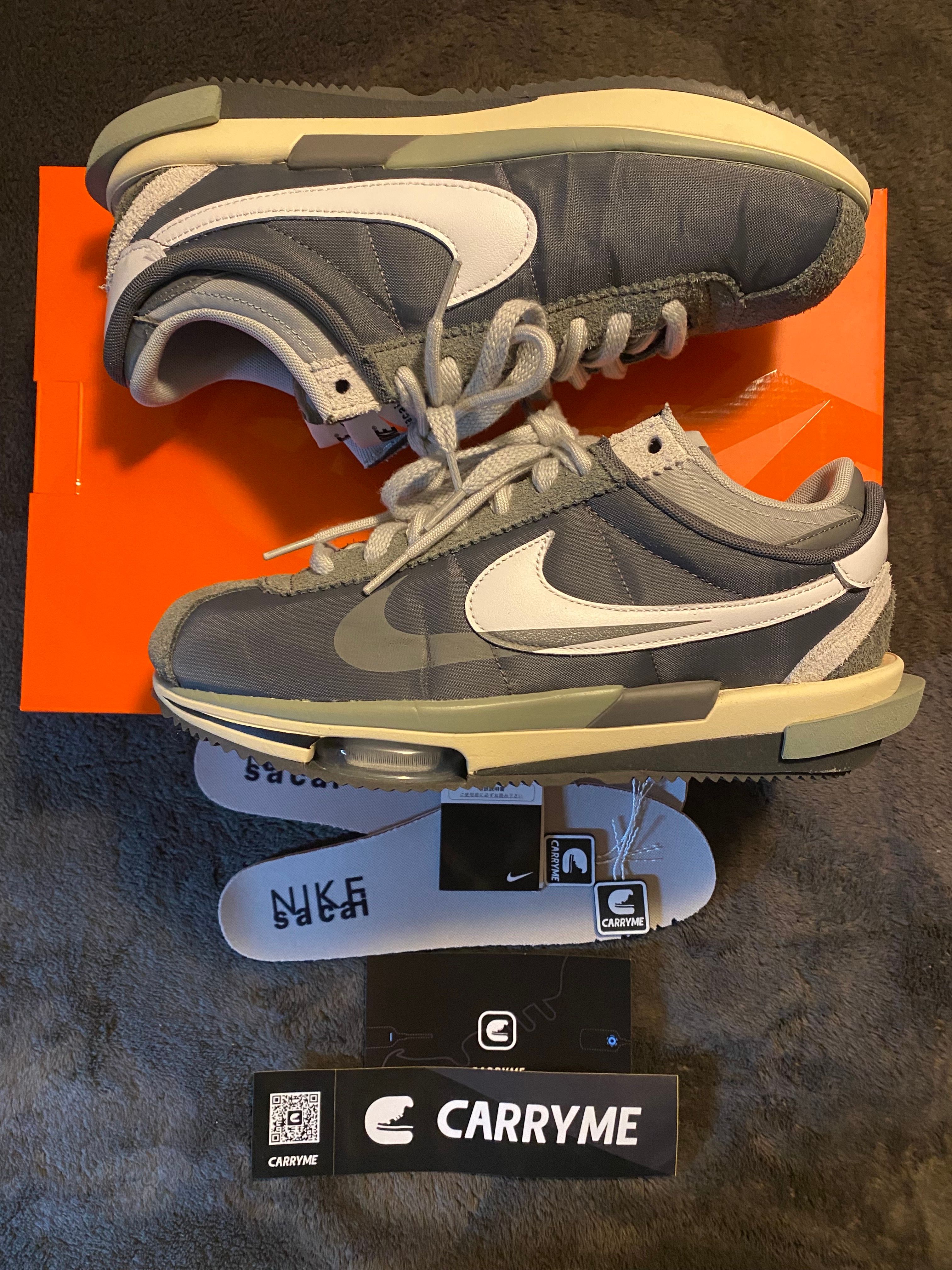 sacai × Nike Zoom Cortez "Iron Grey"