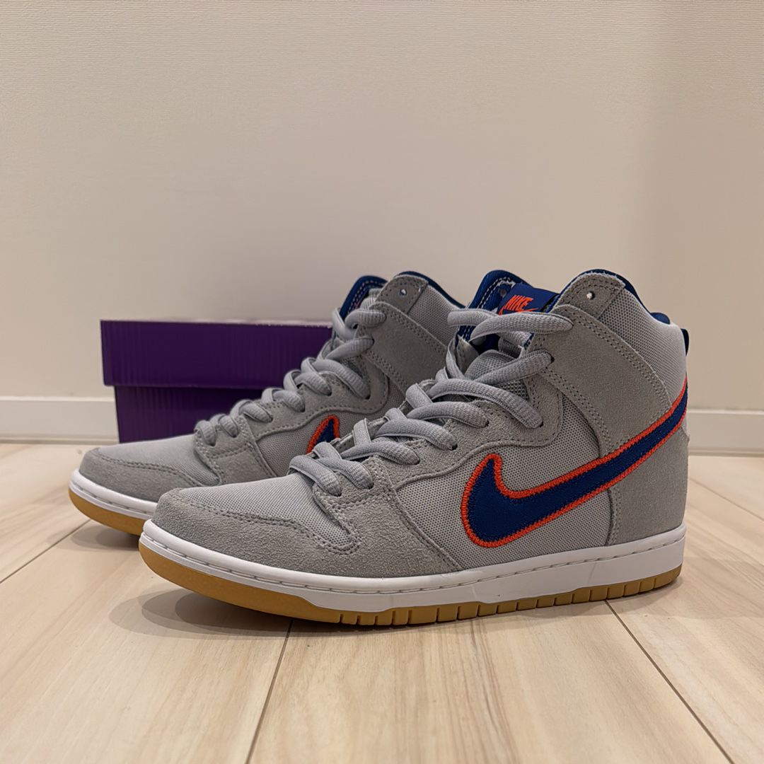 Nike SB Dunk High "Rush Blue and Team Orange/New York Mets" 