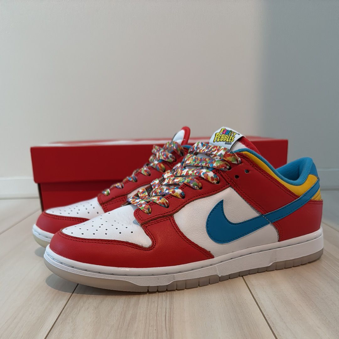 FRUiTY PEBBLESTM × Nike Dunk Low QS "Habanero Red/Dark Sulfur/Laser Blue"