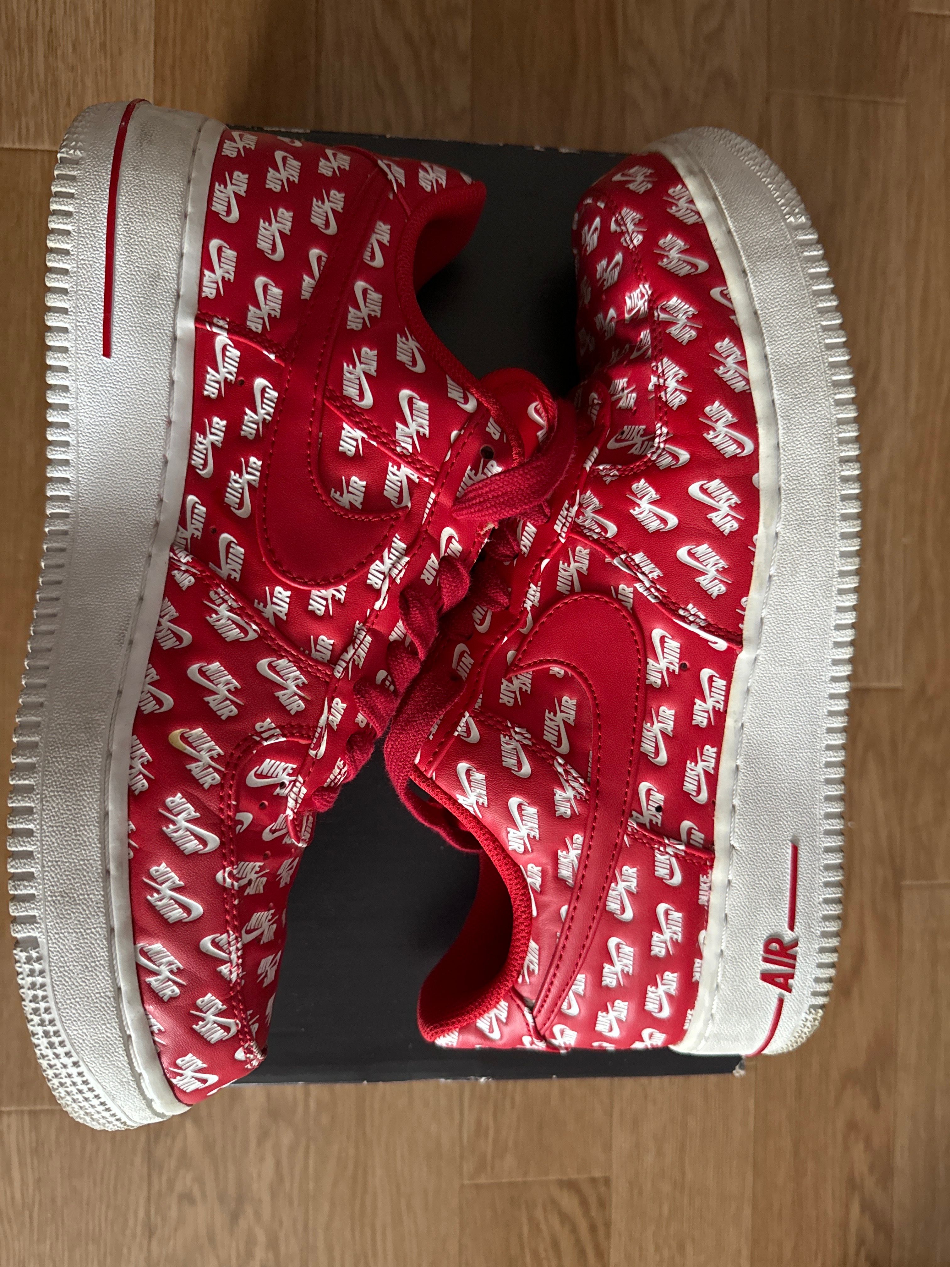 Nike Air Force 1 Low "All Over Logo Red"