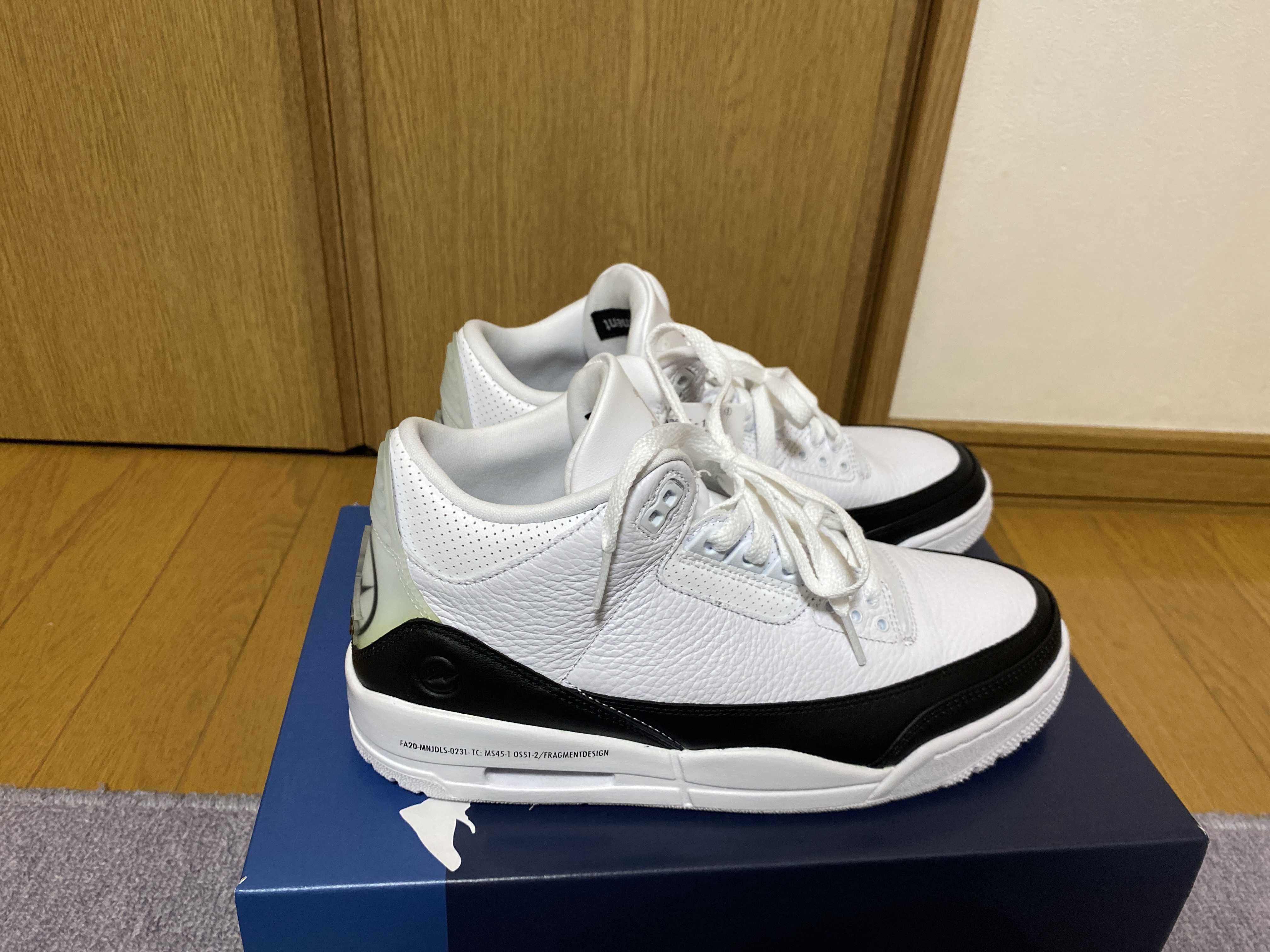 Fragment × Nike Air Jordan 3 "White/Black"