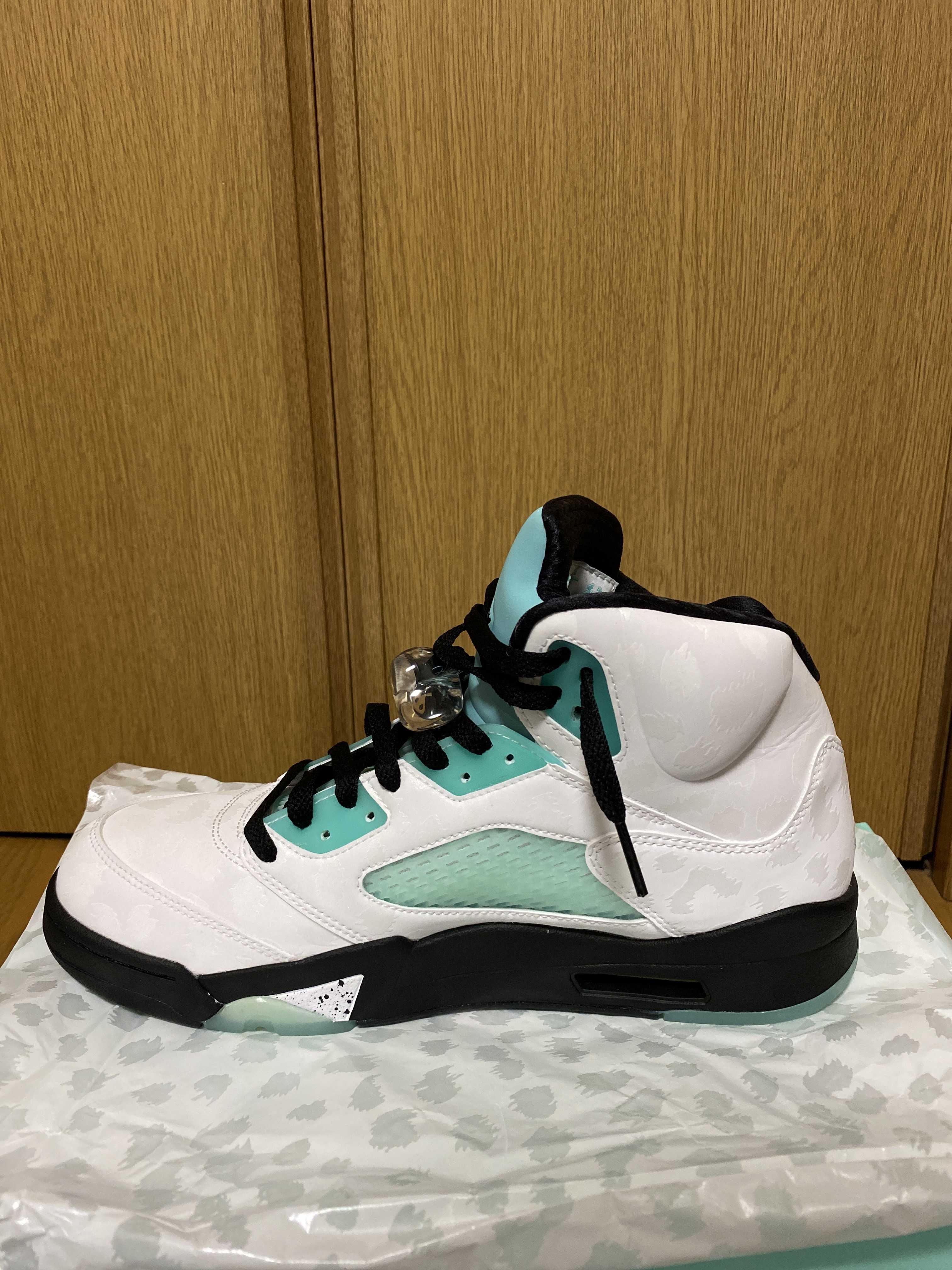 Nike Air Jordan 5 "White/Black/Island Green"