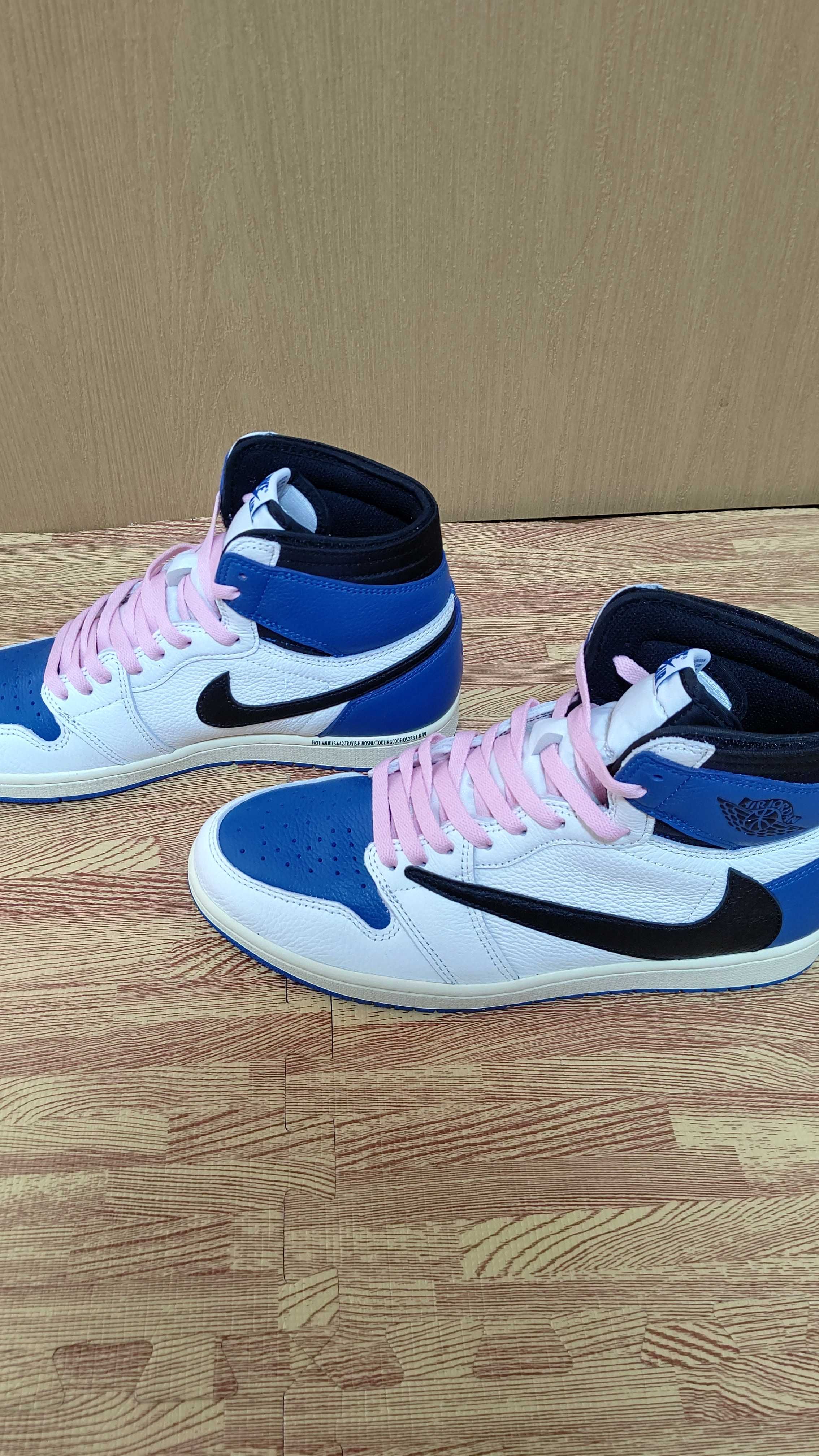 Travis Scott × fragment design × Nike Air Jordan 1 Retro High OG SP "Military Blue"