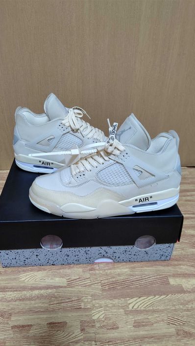 Off-White × Nike Women's Air Jordan 4 SP "Sail"