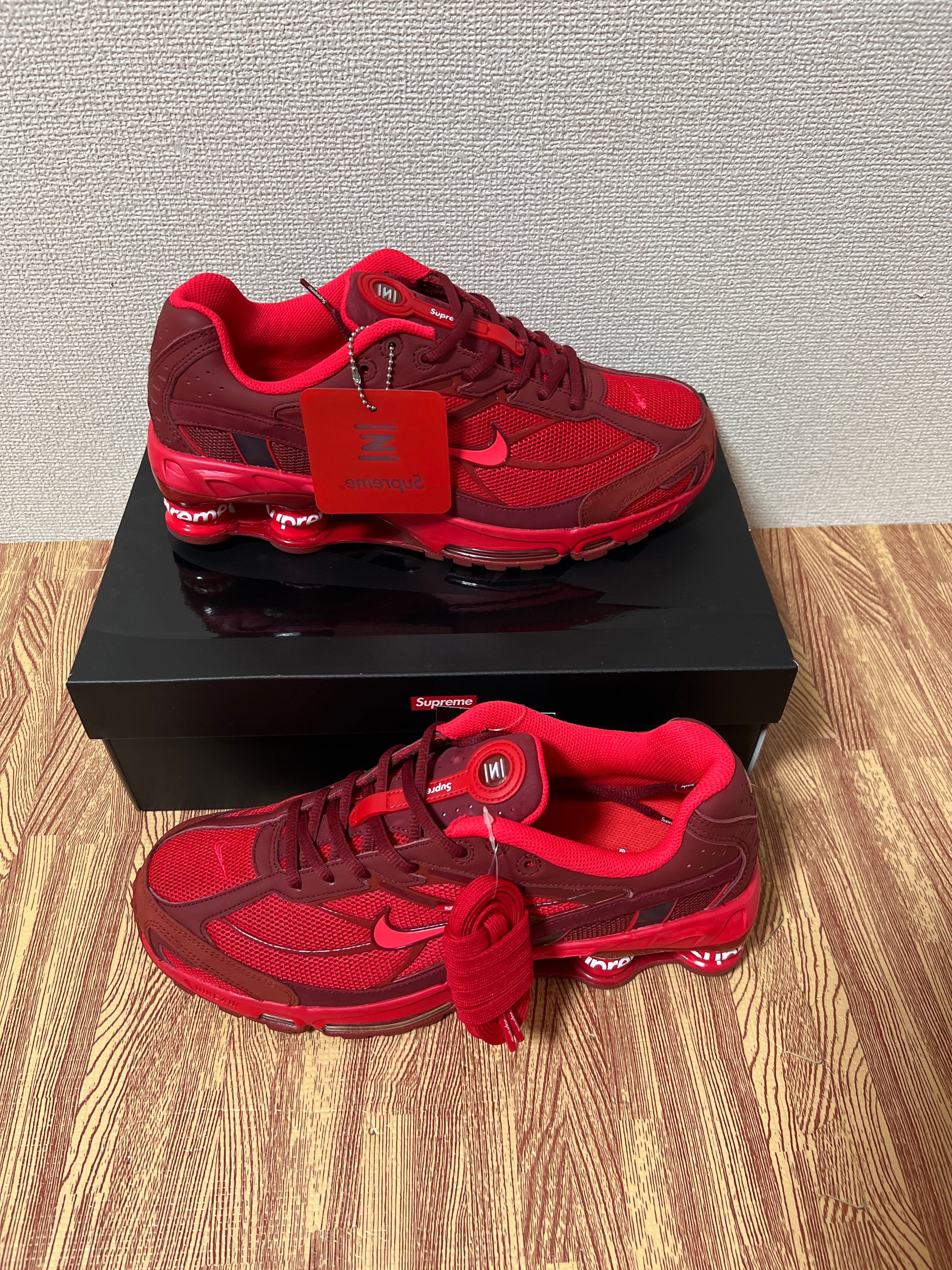 Supreme × Nike Shox Ride 2 "Speed Red/Siren Red-Barn"