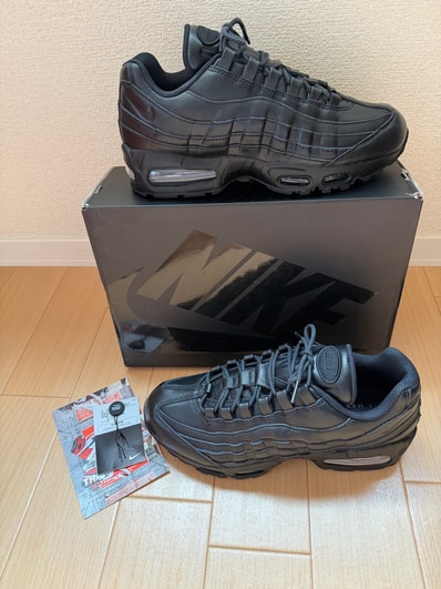 Nike Air Max 95 Big Bubble Leather "Triple Black"