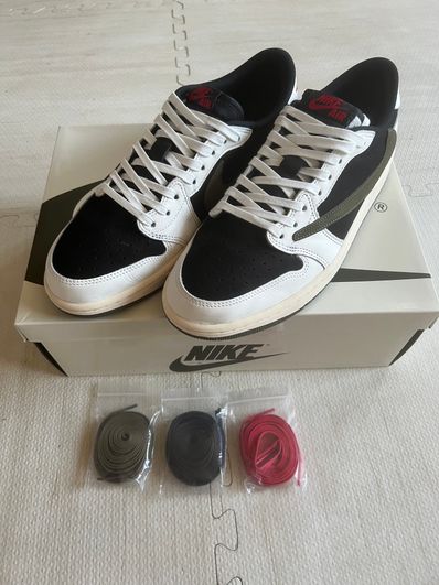 Travis Scott × Nike Women's Air Jordan 1 Low OG "Medium Olive"