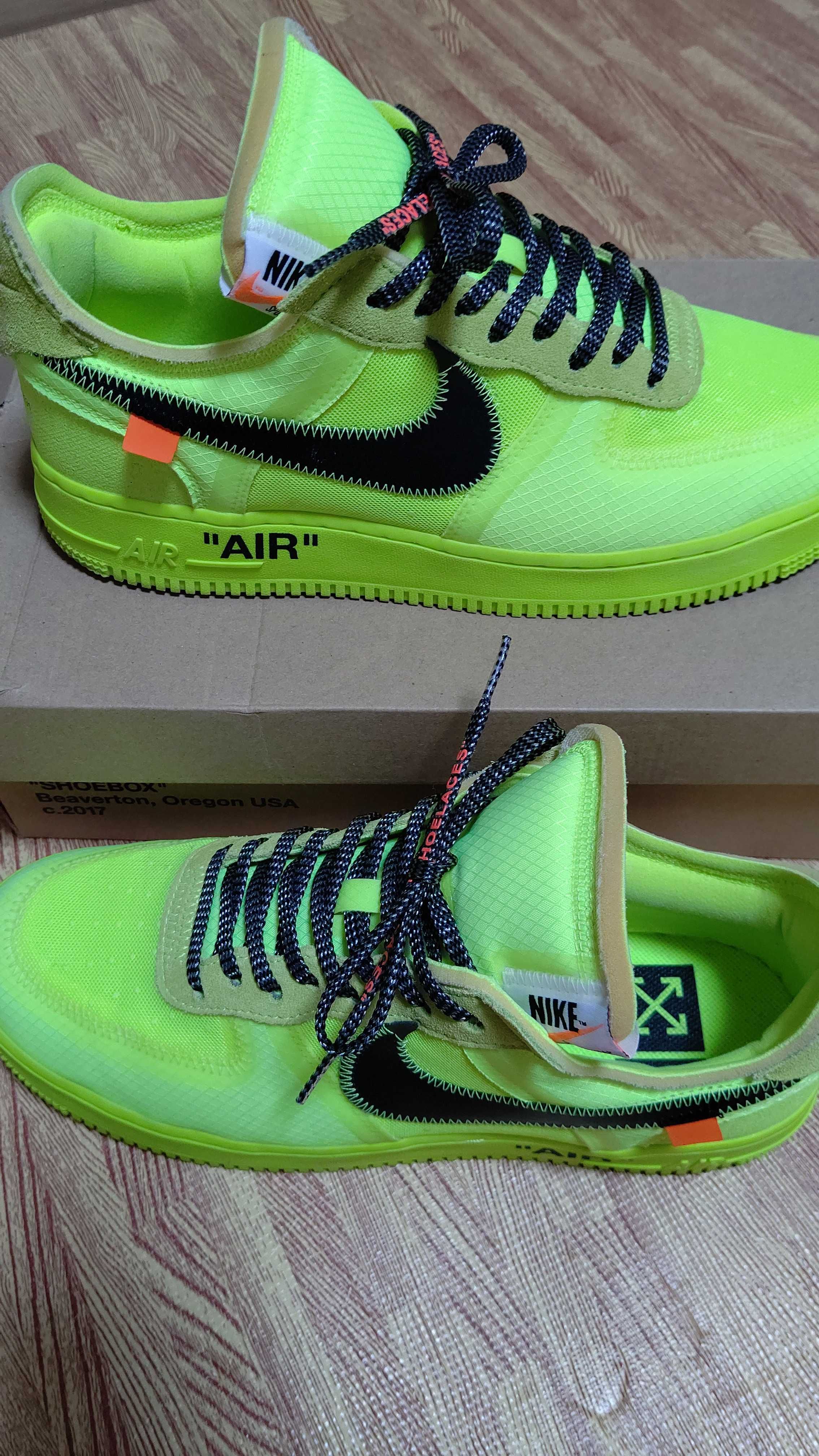 Off-White × Nike Air Force 1 Low "Volt"