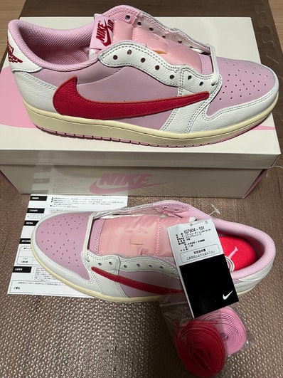 Travis Scott × Nike Air Jordan 1 Retro Low OG "Sail/Tropical Pink"