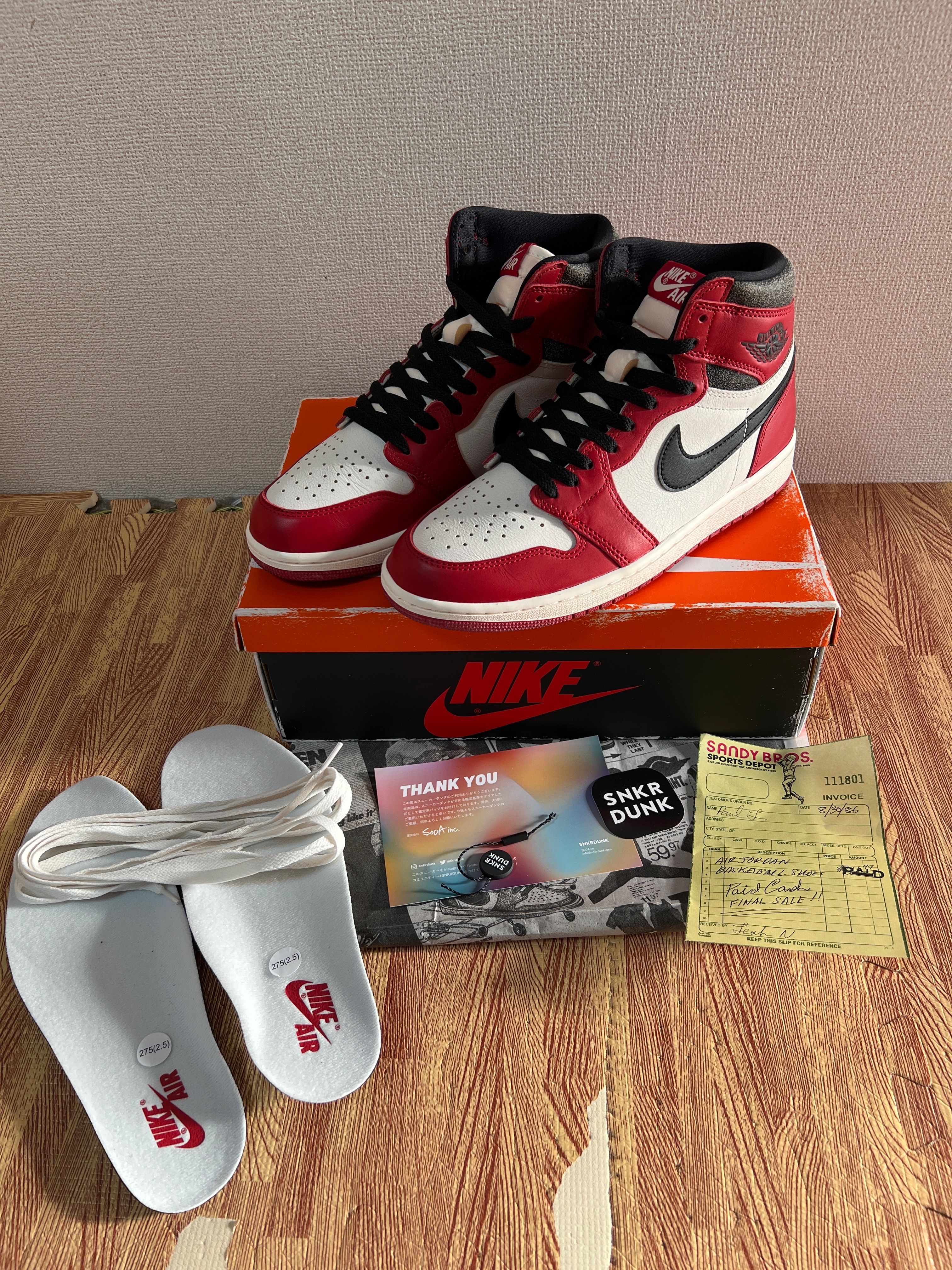 Nike Air Jordan 1 High OG "Lost & Found/Chicago"
