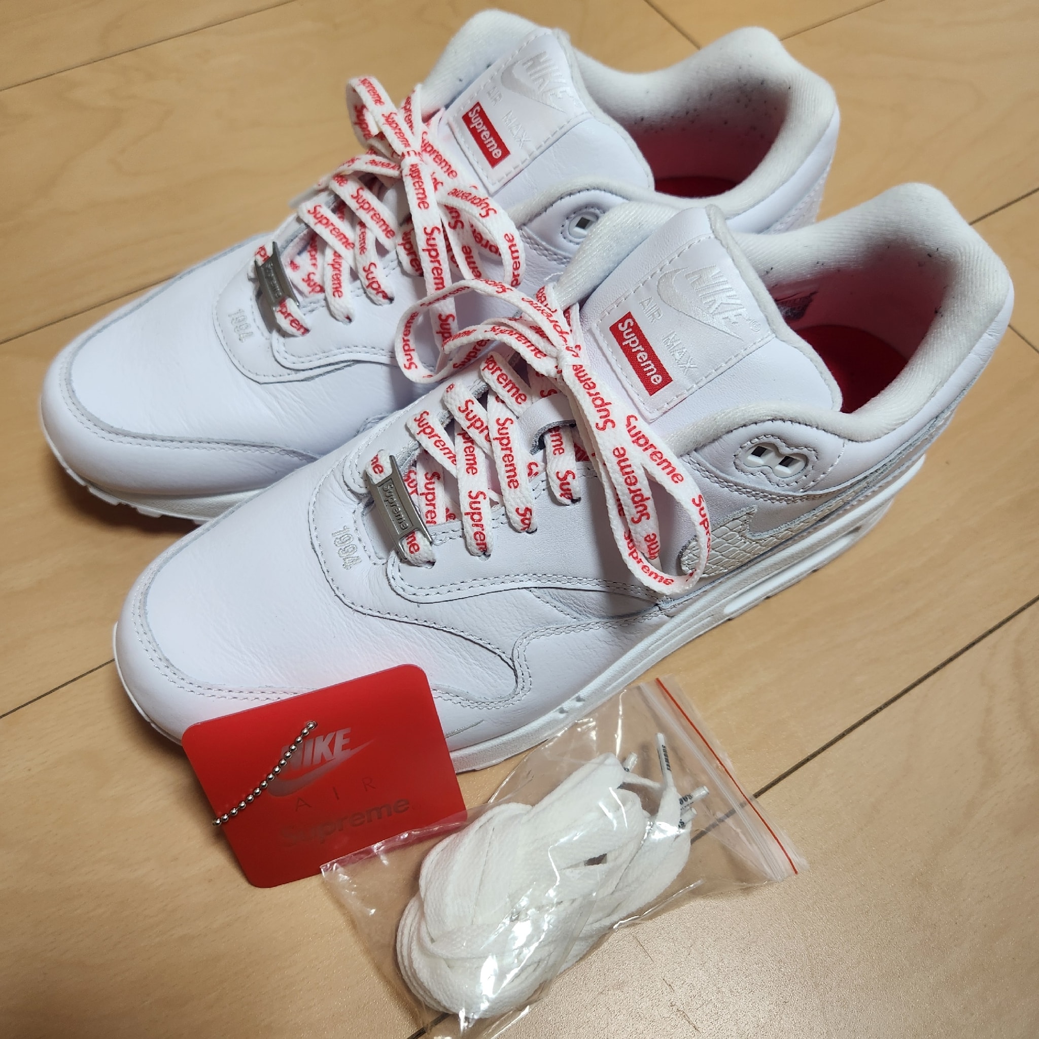 Supreme × Nike Air Max 1 '87 SP "White" (25SS Week4)