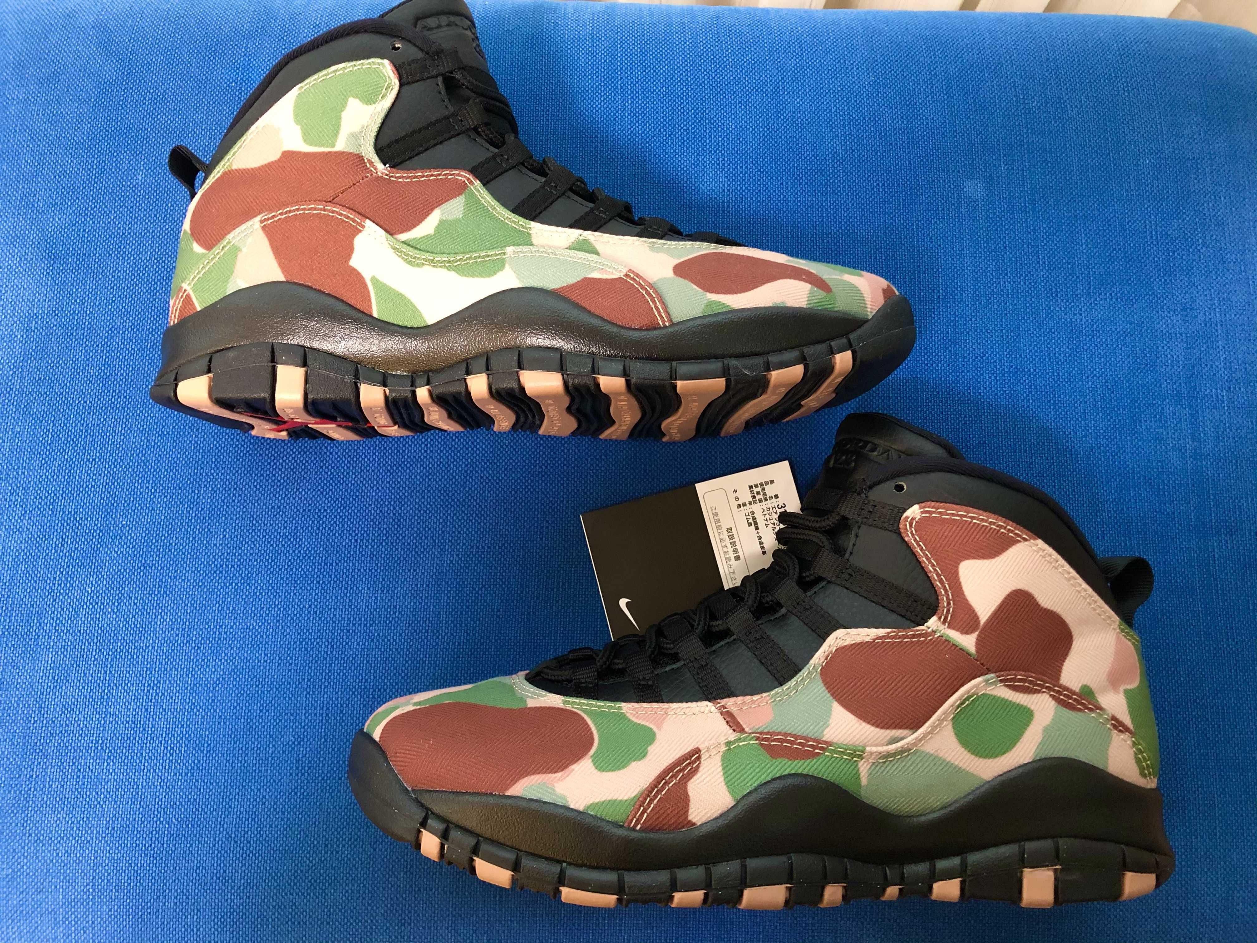 Nike Air Jordan 10 Retro "Duck Camo" Black/Clay