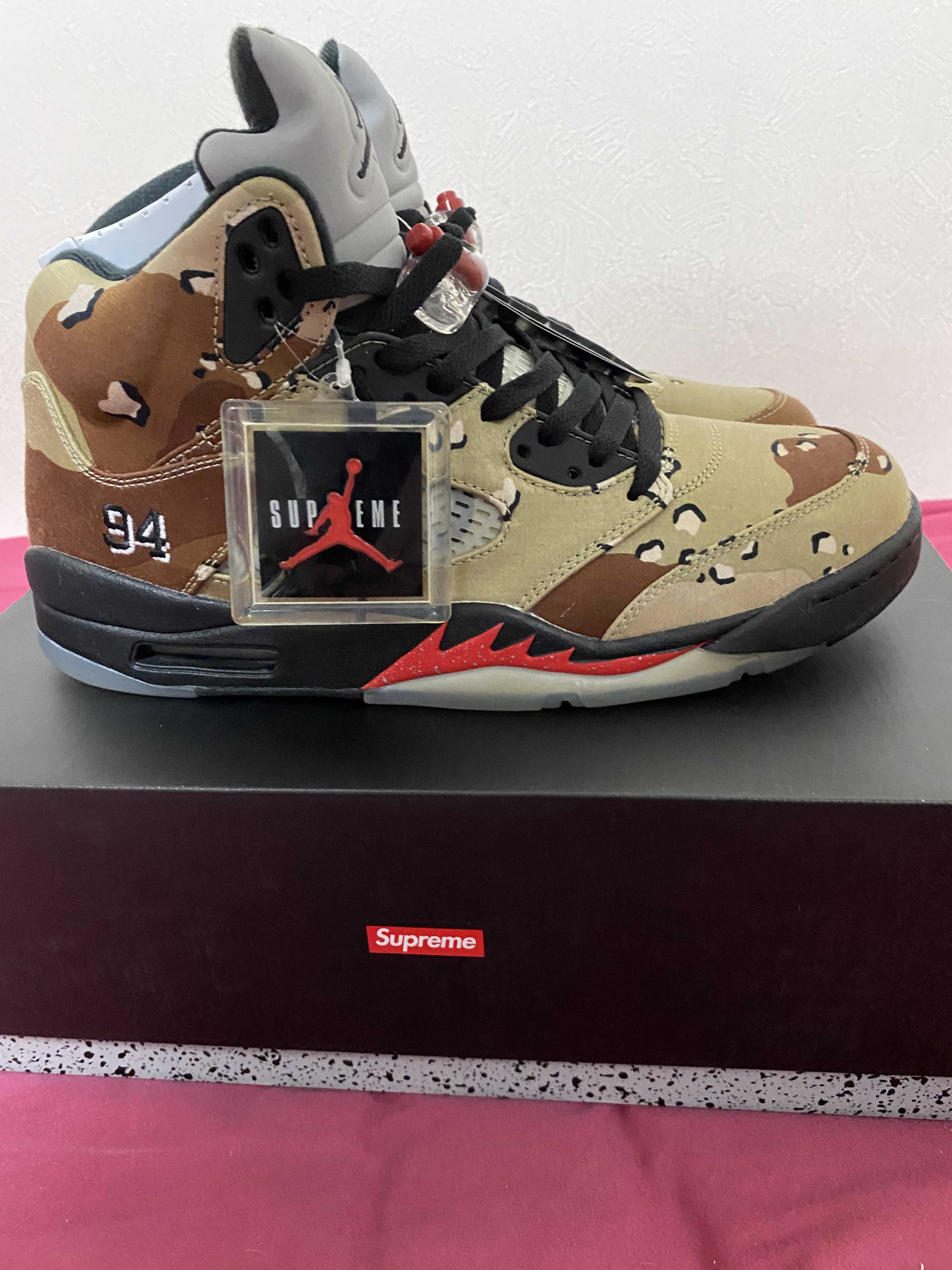 Supreme × Nike Air Jordan 5 Retro "Desert Camo"